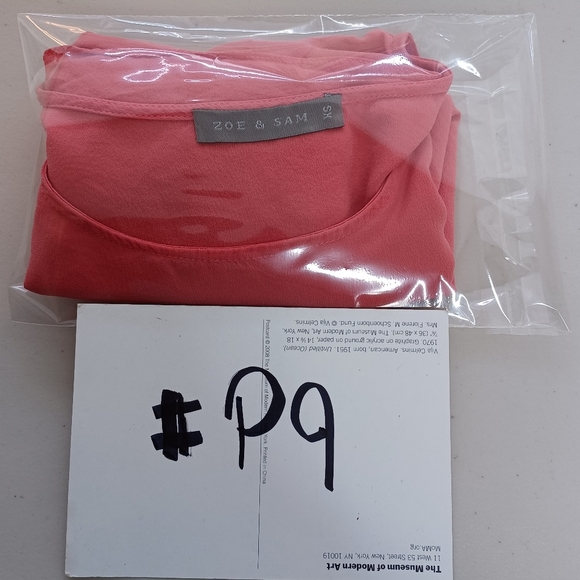 Zoe & Sam 100% Silk Short-Sleeve Blouse - Picture 14 of 14